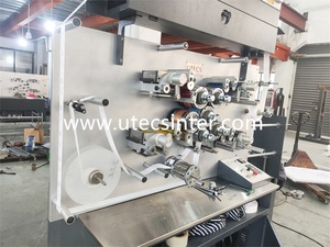 UGS1004 4 Color Automatic Rotary Fabric Trademark Ribbon <strong>Printing</strong> <strong>Machine</strong>, Textile Cotton Webbing Letter Press <strong>Offset</strong> Printer - Product Image 5