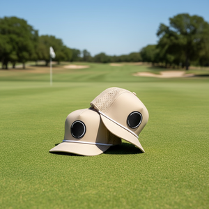Gorra de Béisbol de Alta Calidad, 100% Poliéster, con Orificios Cortados a Láser, 5 Paneles, Ajustable, Impermeable, para Hombre, con Parche de Goma con Logotipo, para Correr - Product Image 1
