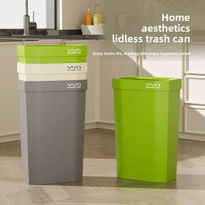 Cesto <span class=keywords><strong>de</strong></span> Papel <span class=keywords><strong>de</strong></span> Plástico para el Hogar, Diseño Estrecho, Gran Tamaño, Alta Estética, Abierto por Arriba, 25L, HDPE, Contenedor <span class=keywords><strong>de</strong></span> Basura para Baño, Cocina, Inodoro - Product Image 1