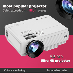 EU OEM Portable M6 Projector <b>Smart</b> Support 720p LED 380 ANSI LCD Projector <b>Game</b> Projection Compatible Projector With Computer - Product Image 2