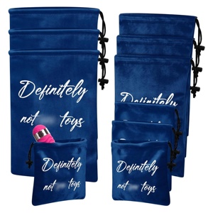 Pochette de rangement pour jouets sexuels de luxe, en velours, discrète, anti-poussière, pour vibrateur en silicone - Product Image 1