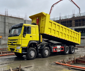 Camión Volquete Económico HOWO 8X4 <span class=keywords><strong>de</strong></span> Cuatro Ejes, con Descarga Hidráulica Opcional, LHD/RHD, para Construcción en Asia Central - Product Image 6