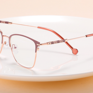 MS 81109 <span class=keywords><strong>2023</strong></span> Lunettes de vue pour femmes, nouvelle collection, design tendance, métal, anti-lumière bleue, myopie, monture personnalisable avec logo - Product Image 3