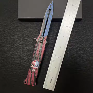Customized 3D Printed Stainless Steel Folding <strong>Knife</strong> Thickened Skull <strong>Leaf</strong> Design Pocket Survival Camping <strong>Knife</strong> DIY Tool