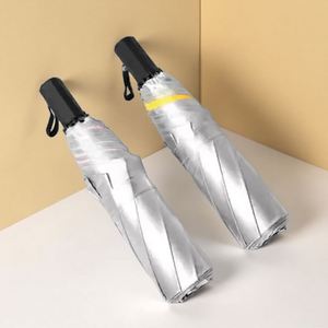 Paraguas de Viaje Plegable Mini al por Mayor, Personalizado con Impresión de Logotipo, Nuevo Diseño y Hecho de Poliéster para Regalos Empresariales - Product Image 1