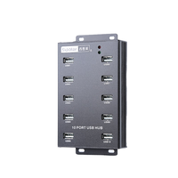 Hub USB 2.0 en métal Sipolar A-300 à 10 ports avec adaptateur secteur 12V 5A pour transfert de données et prise en charge SD pour téléphones mobiles et PC en stock