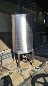 Vertical Stainless Steel Mixing Tank 500L SUS304 Agitator Motor 4kW 380V Liquid Processing <b>Equipment</b> Container With Bottom - Product Image 3