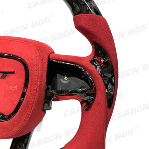 Palancas de Cambio LED de Fibra de Carbono Forjadas en Rojo, con Base Plana, para Volante de Auto, para Modelos <span class=keywords><strong>Dodge</strong></span> Charger <span class=keywords><strong>Challenger</strong></span> Hellcat, Gran Venta - Product Image 3
