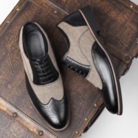 Nouvelles Chaussures de Mariage Homme Confortables à Bout Pointu, Style Brogue Rétro Décontracté et Habillé, Grande Taille, pour l'Automne