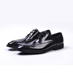 Zapatos de cuero estilo inglés, redondos, marrones, de diseñador, para hombre, con cordones, de cuero genuino de alta calidad, informales. - Product Image 2