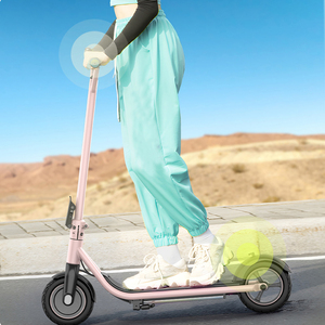 핫세일 접이식 C1 전동 스쿠터 8인치 스틸 프레임 모터 15km/h EU 재고 LED 10대 통근 야외 활동용 - Product Image 2