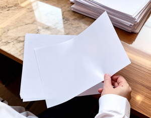 Papel Antiadherente Reutilizable A4 90g 120g, Papel Especial Resistente a la Humedad para Libros de Pegatinas, Pulpa de Madera Blanca Recubierta para Doble Cara - Product Image 2