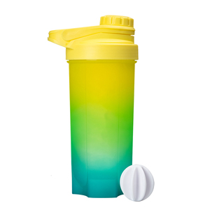 Coloré Logo Personnalisé Fitness 3 Couches En Plastique Sans Bpa Bouteille <span class=keywords><strong>D</strong></span>'<span class=keywords><strong>eau</strong></span> Potable Gym Protéine Shaker Bouteille Avec Compartiment De Rangement - Product Image 3