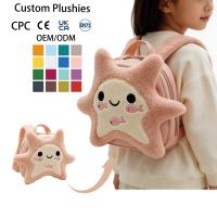 Sac à dos en peluche personnalisé multicolores OEM ODM, sac d'école pour enfants en forme de insecte de dessin animé