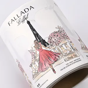 Пользовательские красочные матовые ПВХ упаковка логотип этикетки водонепроницаемый красное вино Высокое качество наклейки
