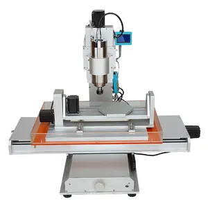 เดสก์ท็อป HY 6040 5แกนมินิ CNC Router แกะสลักเจาะเครื่อง2200W Spindle