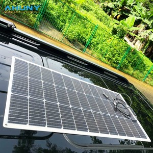แผงโซลาร์เซลล์แบบกึ่งยืดหยุ่น 12V 100W  วัสดุพลาสติก กันน้ำ สำหรับยานพาหนะ เรือใบ สำหรับหลังคารถยนต์ - Product Image 6