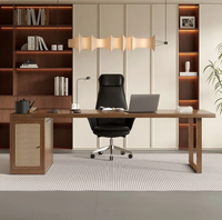 Nouvelle table de réception/bureau moderne en bois massif 2026, double usage pour bureau et chambre