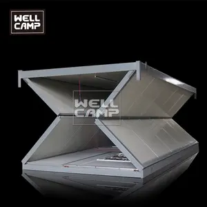 Usa Standaard Mobiele Vouwen Duurzaam Kleine Makkelijk Monteren Sandwich Panel Opvouwbare Container Kantoor Geprefabriceerde Prefab Huis