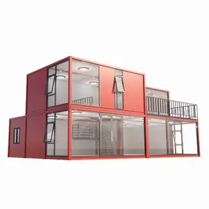 Chế tạo sống container khối lượng tùy biến sống sang trọng nhà di động lớn đúc sẵn nhà văn phòng xây dựng hiện đại