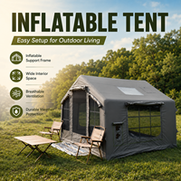 Tente de fête de luxe, imperméable, en PVC, grande taille, tente gonflable, tente de toit pour usage commercial