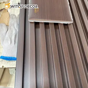 Interior Laminated Grille Wpc Wall Panel