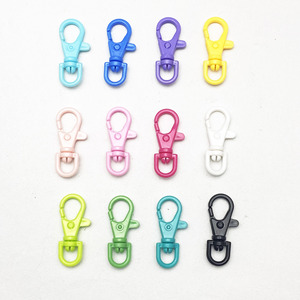 <b>Plastic</b> Clip Buckle Colorful Keychain <b>Hooks</b> For DIY Craft Accessories Small Swivel Snap <b>Hook</b> Durable <b>Plastic</b> Buckles - Product Image 5