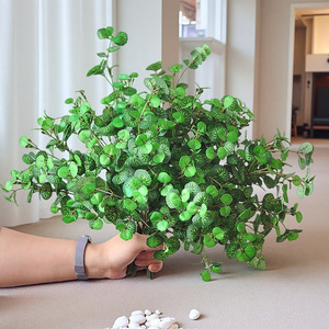 Petits bouquets de plantes vertes artificielles écologiques résistantes à l'eau 37CM, plantes d'intérieur pour hall d'hôtel, boutique, <span class=keywords><strong>jardin</strong></span>, aménagement paysager - Product Image 3