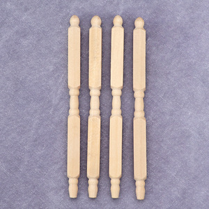 Muebles en miniatura para casa de muñecas 1:12, accesorios para microescenas, pilares lisos a escala 1/6, 4 piezas en 1 bolsa - Product Image 2