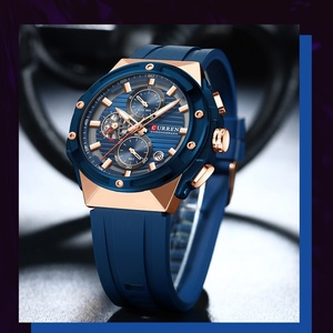 Relojes CURREN 8462 Nuevos para Hombre, Multifuncionales, con Fecha, Resistentes al Agua, Correa de Silicona, Deportivos, Reloj Curren para Hombre - Product Image 2