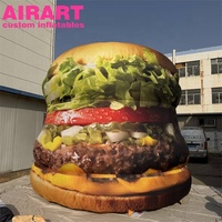 Hamburger gonflable publicitaire, forme personnalisée, décoration, ballon de hamburger gonflable