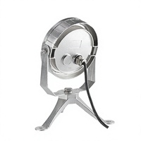 Projecteur LED RGB sous-marin LanVol 6W en acier inoxydable, étanche IP68, diamètre 90 mm, hauteur 161 mm, lumière spot/diffuse pour fontaine