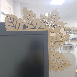 Nouvelle Décoration Murale en Bois en Forme de Feuille pour Cadre de Porte, Ornements Artisanaux en Bois pour Chambre et Salon - Product Image 3