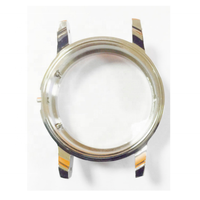 Boîtier de montre-bracelet en acier inoxydable 316L argenté et doré de 42mm pour saphir chronographe automatique ETA VALJOUX 7750