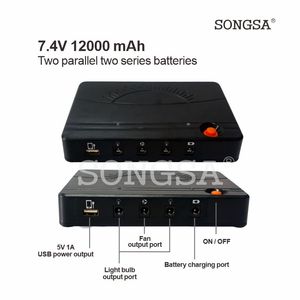 Ventilador solar portátil multiusos <span class=keywords><strong>de</strong></span> 8 pulgadas con salida <span class=keywords><strong>de</strong></span> batería externa, batería recargable, iluminación, para camping, exteriores, hotel, uso <span class=keywords><strong>de</strong></span> emergencia. - Product Image 3