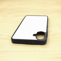 Novelcases DIY Blanks 2D TPU+PC Étui de téléphone personnalisé à la mode, résistant à l'eau, aux rayures et aux chocs, sublimation noire, ajustement parfait à 100%