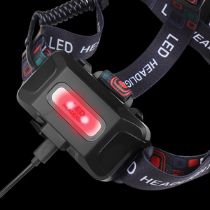 Lampe frontale LED rechargeable en aluminium à haute luminosité, réglable à 90 degrés, 4 modes, super lumineuse, pour casque de chantier - Product Image 4