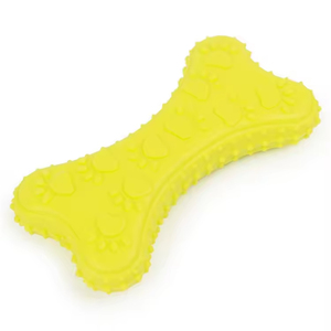 Jouets écologiques pour chiens : Jouet sonore à mâcher en caoutchouc en forme d'empreintes de pattes pour la dentition des chiots, l'entraînement et le nettoyage des dents - Product Image 5