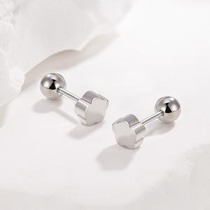 <span class=keywords><strong>Orecchini</strong></span> ipoallergenici piccoli e graziosi <span class=keywords><strong>orecchini</strong></span> a sfera con vite posteriore <span class=keywords><strong>per</strong></span> cartilagine <span class=keywords><strong>Tragus</strong></span> Post gioielli di compleanno orecchino da donna - Product Image 3