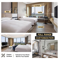 Solution Complète pour Projets Hôteliers : Mobilier Hôtelier Personnalisé, Chambre d'Hôtel 5 Étoiles Luxe Moderne, Ensemble de Chambre d'Hôtel Personnalisé OEM ODM