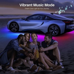 Lampe LED dynamique colorée <span class=keywords><strong>pour</strong></span> voiture, la plus vendue, avec application <span class=keywords><strong>pour</strong></span> effet de cheval au galop, bande lumineuse décorative sous châssis éblouissante - Product Image 5