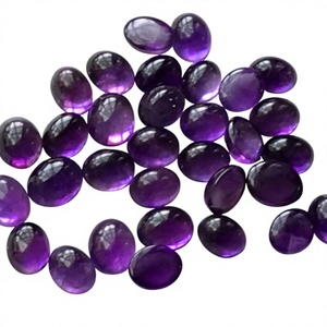 Cabujón de Amatista Natural Pulida Seleccionada, Corte Ovalado, de Arco Único, Base Plana, para Joyería Natural con Efecto de Juego de Color; Venta al por Mayor - Product Image 5