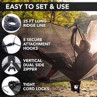 Tragbare Hängematte mit Moskitonetz, Schnellaufbau für Outdoor-Camping