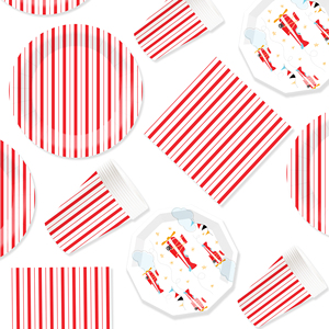 Ensemble de vaisselle jetable en papier pour fête d'anniversaire sur le thème de l'avion DAMAI pour garçon - Product Image 4