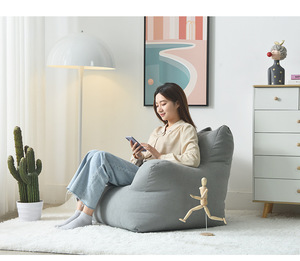 IStapromo Gifts Funda de Puf Suave para Dormitorio, Sofá Perezoso, Silla de Sala de Estar, Estilo Casual, Bonita Funda de Puf Individual con Respaldo y Brazos - Product Image 2