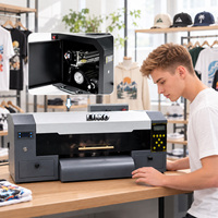 Imprimante DTF automatique A3 LINKO avec double tête d'impression, machine d'impression numérique par transfert thermique PET pour l'impression d'autocollants sur tissu