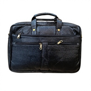 100% Genuine Leather Laptop Messenger Bags Custom Logo Print Waterproof Durable Large Capacity Multipurpose Use - Product Image 4