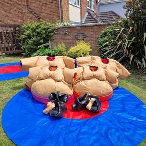 Paquete <span class=keywords><strong>de</strong></span> <span class=keywords><strong>trajes</strong></span> <span class=keywords><strong>de</strong></span> sumo familiar, disfraz <span class=keywords><strong>de</strong></span> sumo inflable para niños/adultos, paquete <span class=keywords><strong>de</strong></span> traje <span class=keywords><strong>de</strong></span> sumo familiar- (2 adultos, 2 <span class=keywords><strong>trajes</strong></span> para niños y 1 alfombra) - Product Image 2