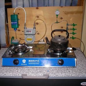 Digesteur de biogaz <span class=keywords><strong>domestique</strong></span> PUXIN 3,4 m3 pour déchets organiques, production de biogaz - Product Image 5