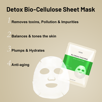 Masque facial en bio-cellulose hydratant et liftant instantané à l'arbre à thé pour peaux sèches, soin des pores et des points noirs, contrôle du sébum